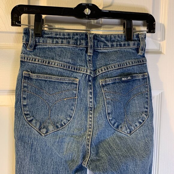 Rolla's Women's Original High Rise Straight Jeans Size 24 Blue Ankle Comfort - Picture 4 of 10